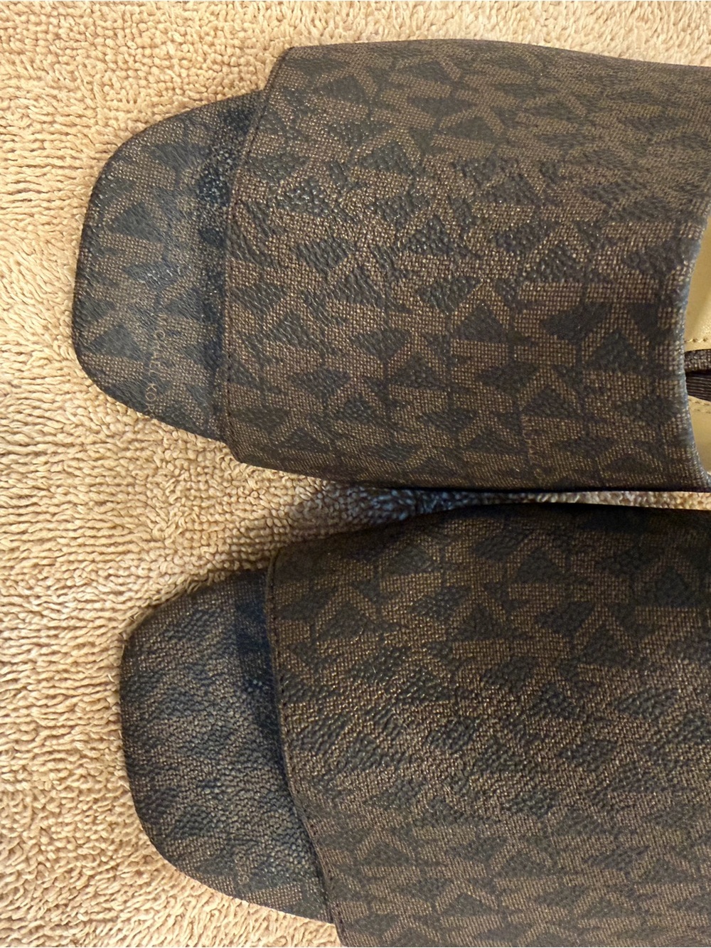 Michael Kors Dark Brown MK Logo Slide Mules 9M - Picture 6 of 6